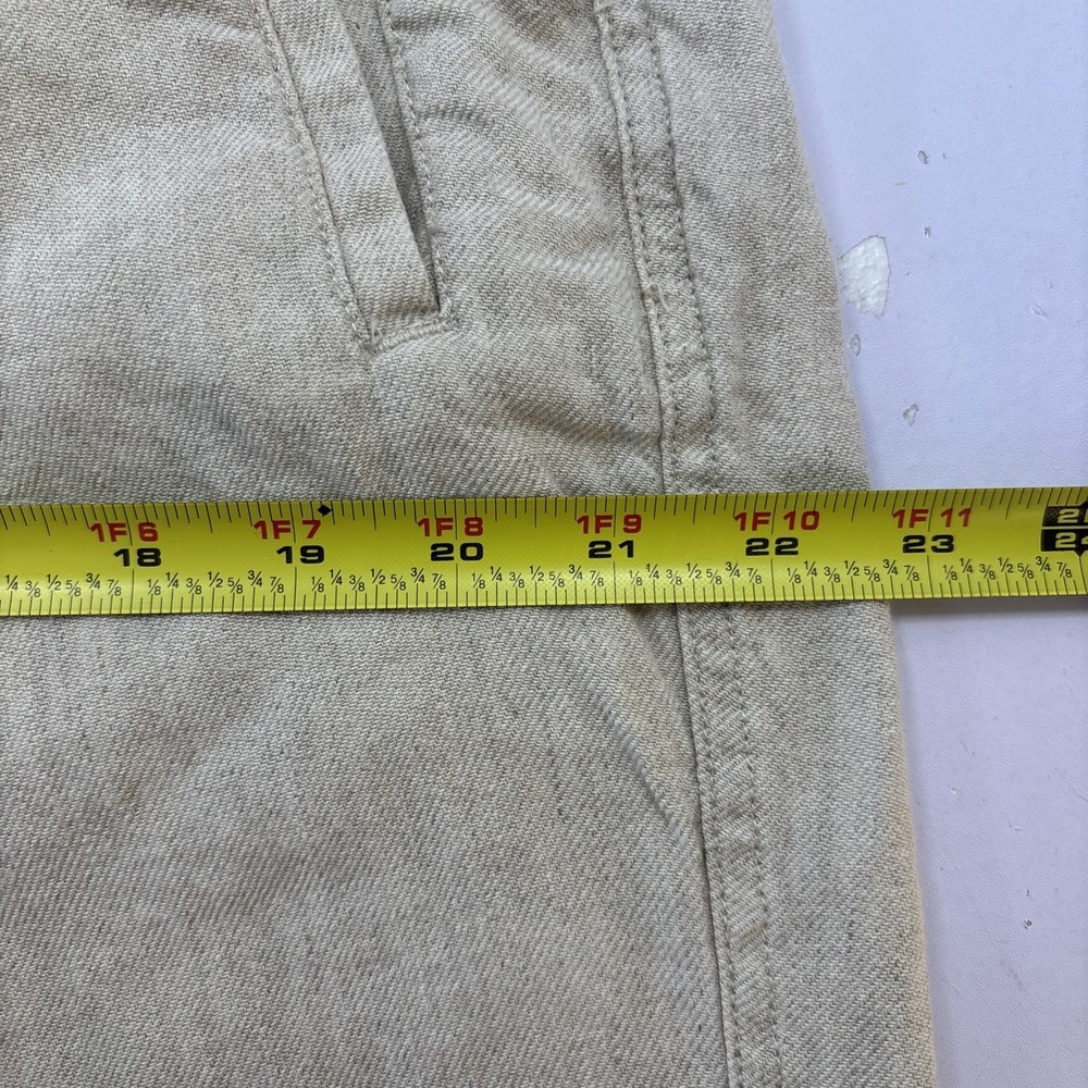 Men's Porter & Ash Linen Blend Pants Men's 36 (36x29.5) Tan Beach Drawstring - Picture 8 of 11